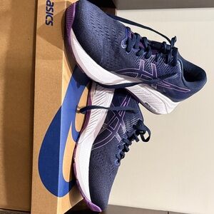 ASICS Women's Athletic Shoes - Navy and Purple